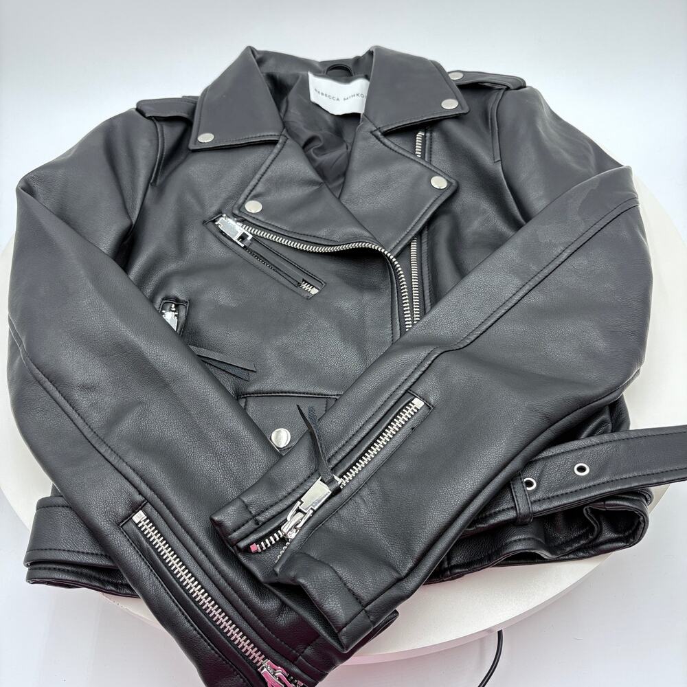 Rebecca Minkoff Faux Leather jacket, size extra small - Picture 4 of 5